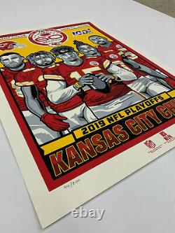 Kansas City Chiefs 60th Season Playoffs Poster featuring Patrick Mahomes