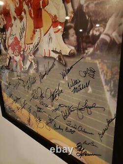 Kansas City Chiefs AUTHENTIC Signed Super Bowl Lithograph Photo Poster 1970 RARE