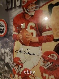 Kansas City Chiefs AUTHENTIC Signed Super Bowl Lithograph Photo Poster 1970 RARE