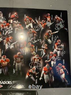 Kansas City Chiefs Ambassadors Rare Autographed 24x36 (Super Bowl)