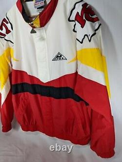 Kansas City Chiefs Apex One NFL Pro Line Jacket Size XL RARE Vintage Red White