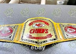 Kansas City Chiefs Back to Back Champions Super Bowl LVIII NFL Belt 4mm Zinc