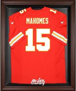 Kansas City Chiefs Brown Framed Super Bowl LVII Champs Jersey Logo Display Case