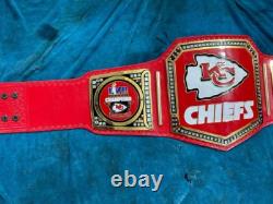 Kansas City Chiefs Championship Belt Super bowl Football Adult Size Replica 2mm