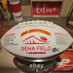 Kansas City Chiefs Commemorative Super Bowl LIV Signed by Travis Kelce Beckett
