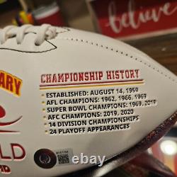 Kansas City Chiefs Commemorative Super Bowl LIV Signed by Travis Kelce Beckett