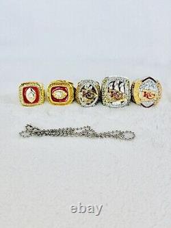 Kansas City Chiefs Complete championship Ring Complete Set Of 5