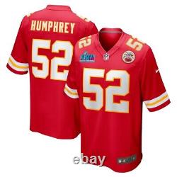 Kansas City Chiefs Creed Humphrey Nike Red Official Super Bowl LVII Game Jersey