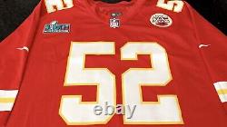 Kansas City Chiefs Creed Humphrey Nike Red Official Super Bowl LVII Game Jersey