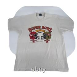Kansas City Chiefs ERROR Super Bowl XXVIII Misprint 49ers 1994 Vintage Sz XL