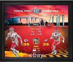 Kansas City Chiefs Framed 20x24 Super Bowl LVII Champs Collage withGame Confetti