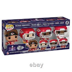 Kansas City Chiefs Funko Super Bowl LVIII Champions Exclusive POP! Four-Pack
