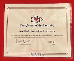 Kansas City Chiefs Game Issued Jersey Super-bowl Season Coa