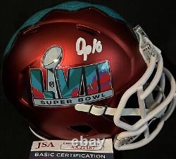Kansas City Chiefs Isiah Pacheco Signed Super Bowl 57 Mini Helmet JSA Certified