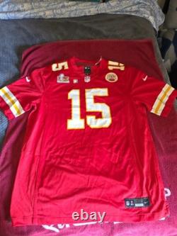 Kansas City Chiefs Jersey Patrick Mahomes Super Bowl LIX Patch Nike Mens Large