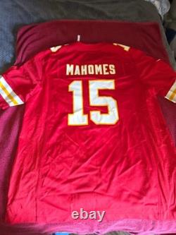 Kansas City Chiefs Jersey Patrick Mahomes Super Bowl LIX Patch Nike Mens Large