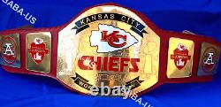 Kansas City Chiefs KC Championship Belt Replica Super Bowl Title Adult Size 2mm