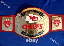 Kansas City Chiefs KC Championship Belt Replica Super Bowl Title Adult Size 2mm
