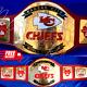 Kansas City Chiefs Kc Super Bowl Championship Belt Leather Adult Size 2mm