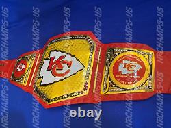 Kansas City Chiefs Kc Super Bowl NFL Championship Belt Leather Title Adult Size