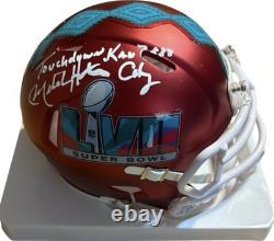Kansas City Chiefs Mitch Holthus Signed Super Bowl LVII Mini Helmet JSA Cert