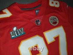 Kansas City Chiefs NFL Jersey Travis Kelce Superbowl LIV Nike Vapor Jersey