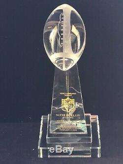 Kansas City Chiefs NFL Super Bowl LIV Vince Lombardi Crystal Trophy LE