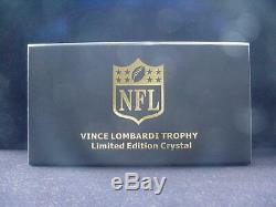 Kansas City Chiefs NFL Super Bowl LIV Vince Lombardi Crystal Trophy LE
