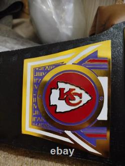 Kansas City Chiefs NFL Super Bowl LVIII Championship Leather Belt Adult size 2mm
