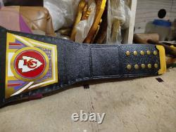Kansas City Chiefs NFL Super Bowl LVIII Championship Leather Belt Adult size 2mm