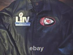 Kansas City Chiefs NFL Superbowl Lambskin Leather Jacket New