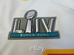 Kansas City Chiefs NFL Travis Kelce Nike Super Bowl LIV Game Jersey White Medium