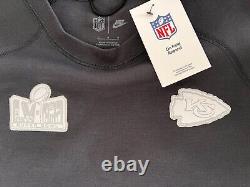 Kansas City Chiefs Nike Super Bowl LVIII Opening Night Tech Pullover Sweater L