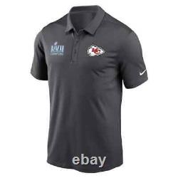 Kansas City Chiefs Nike Super Bowl LVII Champions Franchise Polo Shirt Men's NFL