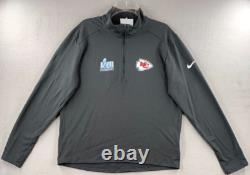 Kansas City Chiefs Nike Super Bowl LVII Champions Pacer Half-Zip Pullover Jacket