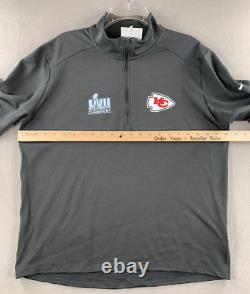 Kansas City Chiefs Nike Super Bowl LVII Champions Pacer Half-Zip Pullover Jacket