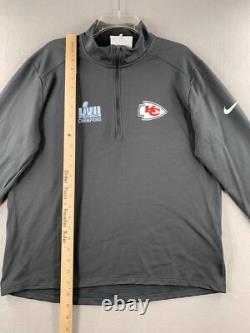 Kansas City Chiefs Nike Super Bowl LVII Champions Pacer Half-Zip Pullover Jacket