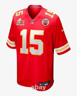 Kansas City Chiefs Patrick Mahomes #15 Nike Red Super Bowl LIX NFL Game Jersey