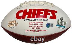 Kansas City Chiefs Patrick Mahomes Signed Super Bowl LIV Football Becket BAS