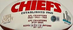Kansas City Chiefs Patrick Mahomes Signed Super Bowl LIV Football Becket BAS