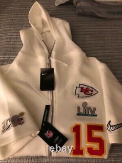 Kansas City Chiefs Patrick Mahomes Superbowl Champions Nike Media Day Hoodie XL