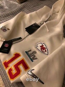 Kansas City Chiefs Patrick Mahomes Superbowl Champions Nike Media Day Hoodie XL