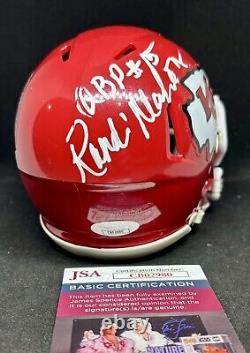 Kansas City Chiefs Randi Mahomes Signed NFL Helmet Jsa Coa Super Bowl Authentic