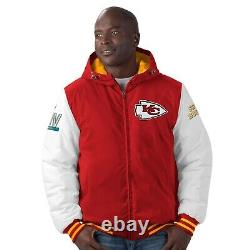 Kansas City Chiefs Red 2 Time Super Bowl Champions Spike Varsity Hooded Jacket