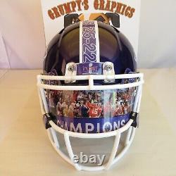 Kansas City Chiefs SB LVIII Custom Replica Helmet Custom Alternate Concept