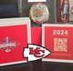 Kansas City Chiefs Sth Season Ticket Paperweight Super Bowl Lviii Ring + Box