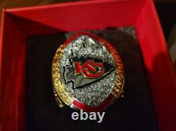 Kansas City Chiefs STH Season Ticket Paperweight Super Bowl LVIII Ring + Box