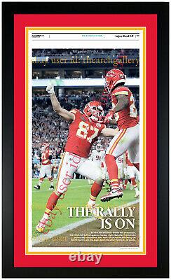 Kansas City Chiefs SUPER BOWL 54 Set of 3 Matted & Framed Newspapers 2/3/2020