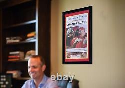 Kansas City Chiefs SUPER BOWL 57 Original Star 14x26 Framed Newspaper Kelce Reid