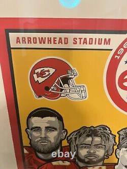 Kansas City Chiefs Signed Print 2019 Playoffs 60th Anniversary SUPER BOWL CHAMPS